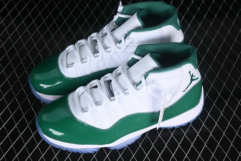 All categories Air Jordan Jordan series basketball shoes Air Jordan 11 Air Jordan 11 Retro "White And Green" AJ11 Joe 11 patent leather white and green CT8012-113